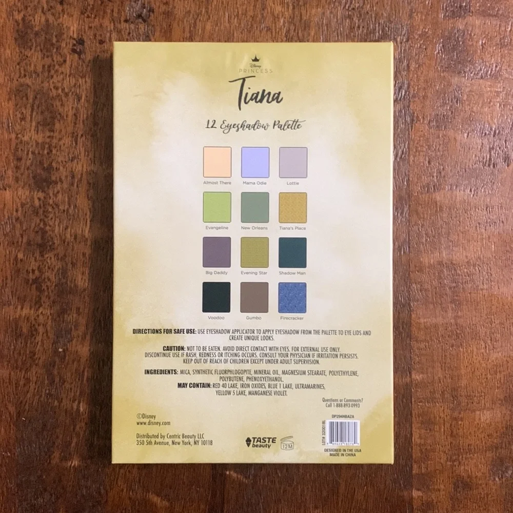 New Taste Beauty x Disney Princess 👸 Tiana Eyeshadow Palette